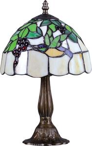 Dekoracyjna lampa stołowa witrażowa - S943-Perla