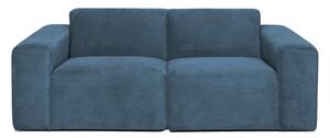 Niebieska sztruksowa sofa 202 cm Sting – Scandic