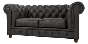 Antracytowa aksamitna sofa 184 cm Cambridge – Ropez