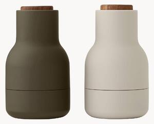 Komplet młynków do soli i pieprzu z pokrywką z drewna orzechowego Bottle Grinder, 2 elem