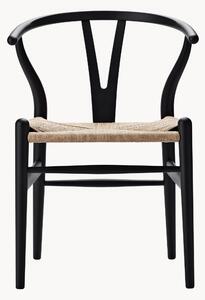 Krzesło z drewna z plecionym siedziskiem CH24 Wishbone Chair