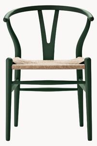 Krzesło z drewna z plecionym siedziskiem CH24 Wishbone Chair