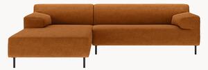 Sofa narożna freistil180, brązowo-pomarańczowy/czarny