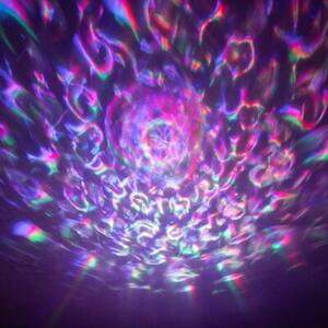 Lampka nocna dla dzieci projektor bezprzewodowa RGB pilot fioletowa ośmiornica LED 10W Mary's