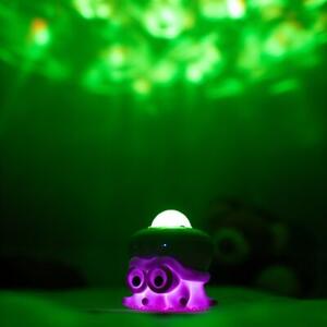 Lampka nocna dla dzieci projektor bezprzewodowa RGB pilot fioletowa ośmiornica LED 10W Mary's