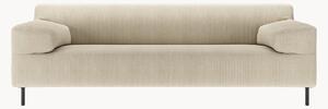 Sofa ze sztruksu freistil180 (3-osobowa), szary/czarny, S 222 cm