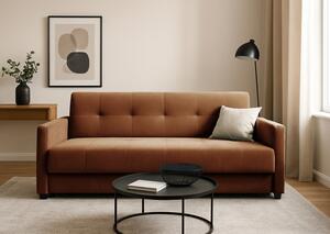 Sofa 5-osobowa COMO kanapa typu amerykanka rozkładana żółta