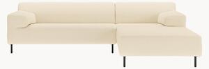 Sofa narożna freistil180, perłowa biel/czarny