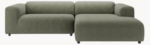 Sofa narożna ze sztruksu freistil187, oliwkowy