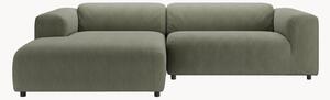 Sofa narożna ze sztruksu freistil187, oliwkowy