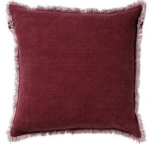 Dekoracyjna poszewka na poduszkę BURTO MERLOT 45x45 cm, bordowa