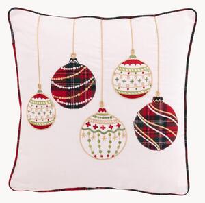 Świąteczna poduszka dekoracyjna z bawełny Christmas Baubles