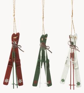 Komplet ozdób choinkowych Skis, 3 elem