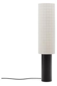 Biało-czarna lampa stojąca z tekstylnym kloszem (wysokość 142 cm) Dulan – Kave Home