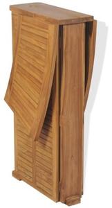 Składany stolik barowy, 155x53x105 cm, lite drewno tekowe