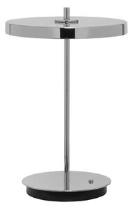 Lampa stołowa LED ze ściemniaczem w kolorze srebra z metalowym kloszem (wysokość 31 cm) Asteria Move – UMAGE
