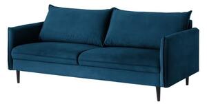 Ciemnoniebieska aksamitna sofa 203 cm Juli – Ropez