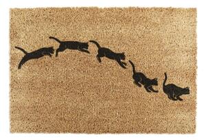 Wycieraczka z włókna kokosowego 40x60 cm Jumping Cats – Artsy Doormats