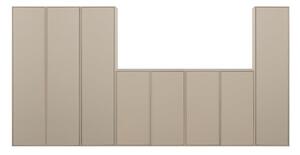 Kremowa szafa modułowa z litego drewna sosnowego 400x200 cm Daily – vtwonen