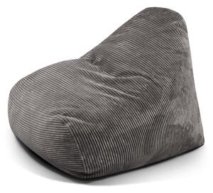 Ciemnoszary sztruksowy worek do siedzenia Snug 100 – SLOWDOWN