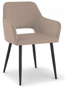 Nowoczesne stylowe krzesło kuchnia jadalnia salon velvet KT205 Olivia brąz