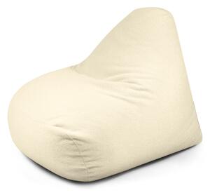 Kremowy worek do siedzenia z materiału bouclé Snug 100 – SLOWDOWN