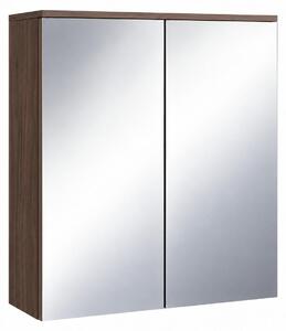 Badplaats Szafka z Lustrem Toledo 60 x 20 x 60 cm – Orzech Brązowy – Szafka Łazienkowa