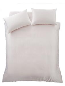 Różowa satynowa pościel dwuosobowa 230x220 cm Silky Soft – Catherine Lansfield