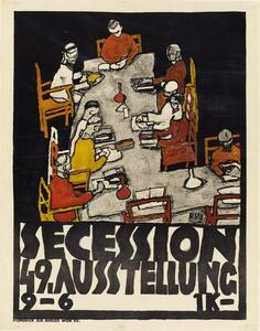 Reprodukcja Poster for the Vienna Secession 49th Exhibition Die Freunde, Egon Schiele