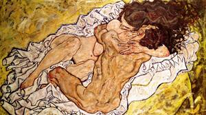 Reprodukcja The Embrace 1917, Egon Schiele