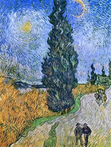 Reprodukcja Road with Cypresses 1890, Vincent van Gogh