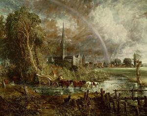 Reprodukcja Salisbury Cathedral From the Meadows 1831, John Constable