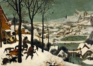 Reprodukcja Hunters in the Snow Winter 1565, Pieter the Elder Bruegel