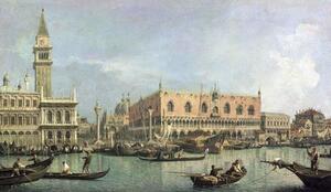 Reprodukcja The Molo and the Piazzetta San Marco Venice, (1697-1768) Canaletto