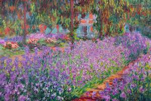 Reprodukcja The Artist's Garden at Giverny 1900, Claude Monet