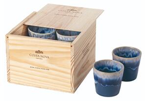 Niebieskie kamionkowe filiżanki zestaw 8 szt. na espresso 210 ml Grespresso – Costa Nova