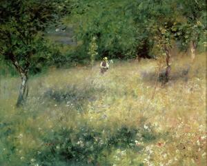 Reprodukcja Spring at Chatou c 1872-5, Pierre Auguste Renoir