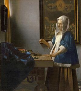 Reprodukcja Woman Holding a Balance c 1664, Jan (1632-75) Vermeer