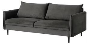 Ciemnoszara aksamitna sofa 203 cm Juli – Ropez