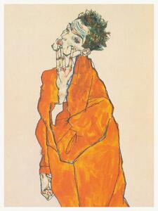 Reprodukcja Man in an Orange Jacket, Egon Schiele