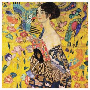 Reprodukcja Woman with a fan, Gustav Klimt