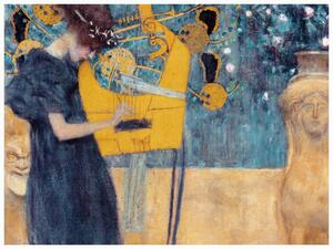 Reprodukcja The Music, Gustav Klimt