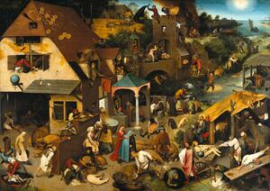 Reprodukcja Netherlandish Proverbs 1559, Pieter the Elder Bruegel