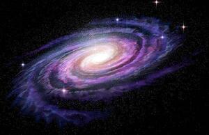 Fotografia Spiral Galaxy in deep spcae 3d illustration, alex-mit