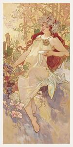 Reprodukcja The Seasons Autumn, Alfons Mucha