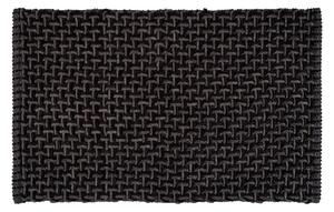 Antracytowy tekstylny dywanik łazienkowy 50x80 cm Ecoli – Wenko
