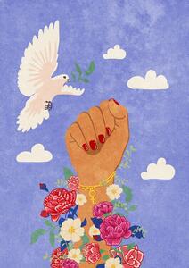 Ilustracja Feminist Fist, Raissa Oltmanns