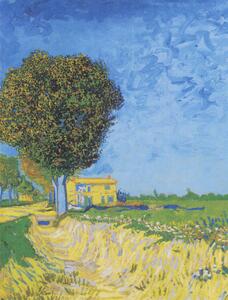 Reprodukcja Avenue at Arles with houses 1888, Vincent van Gogh