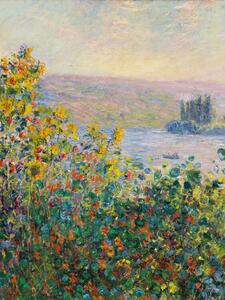 Reprodukcja Flower Beds in V theuil 1881, Claude Monet