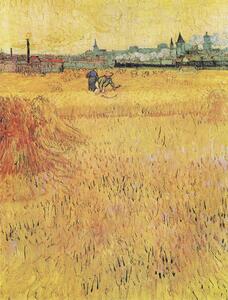 Reprodukcja Wheat field with View of Arles 1888, Vincent van Gogh